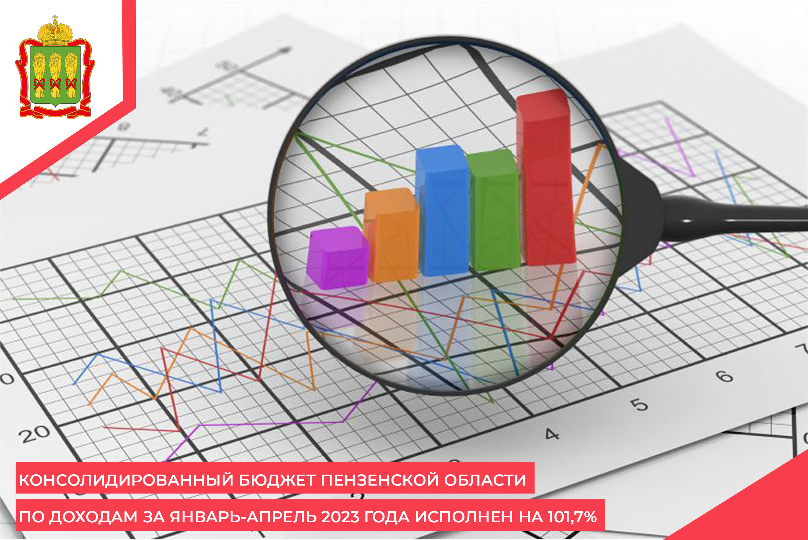 Консолидированный бюджет Пензенской области по доходам за январь-апрель 2023 года исполнен на 101,7% Консолидированный бюджет Пензенской области по доходам за январь-апрель 2023 года исполнен на 101,7%