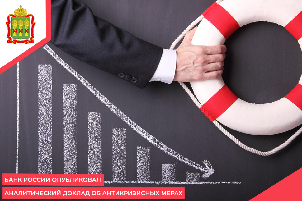 Банк России опубликовал аналитический доклад об антикризисных мерах