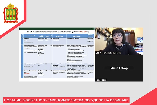 Новации бюджетного законодательства обсудили на вебинаре Новации бюджетного законодательства обсудили на вебинаре