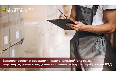 Законопроект о создании национальной системы подтверждения ожидания поставки товаров одобрен на КЗД